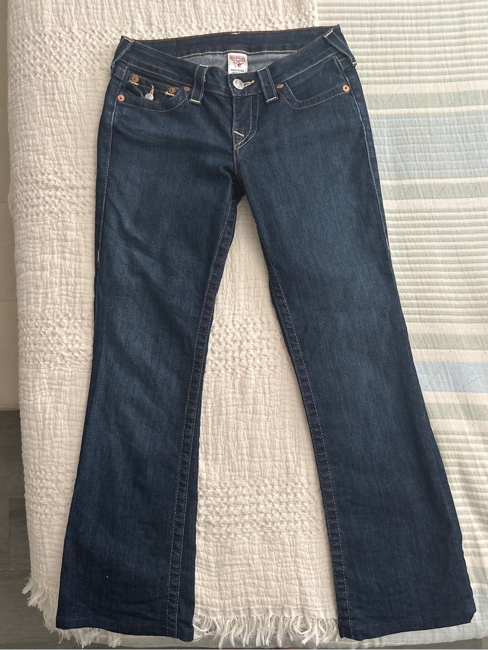 True Religion Dark Blue Bootcut Jeans